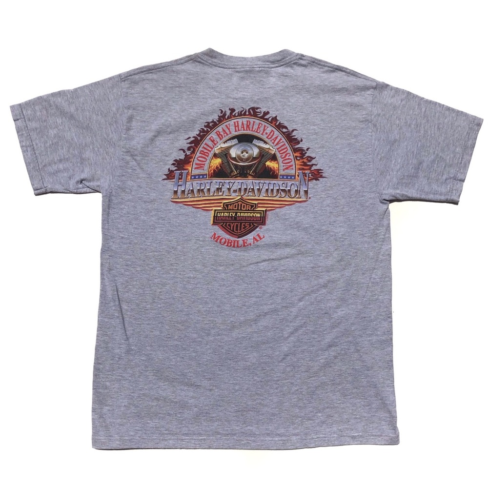 HARLEY DAVIDSON Mobile ALABAMA flag twin cam Shirt